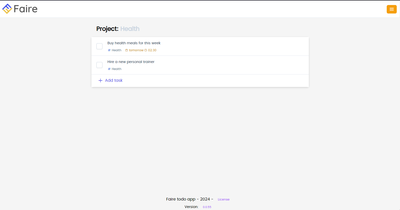 Project Tasks