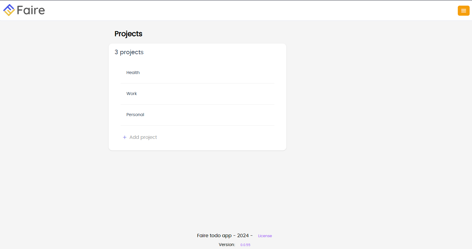 Projects View