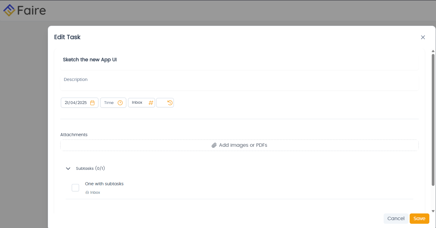 Task Editor