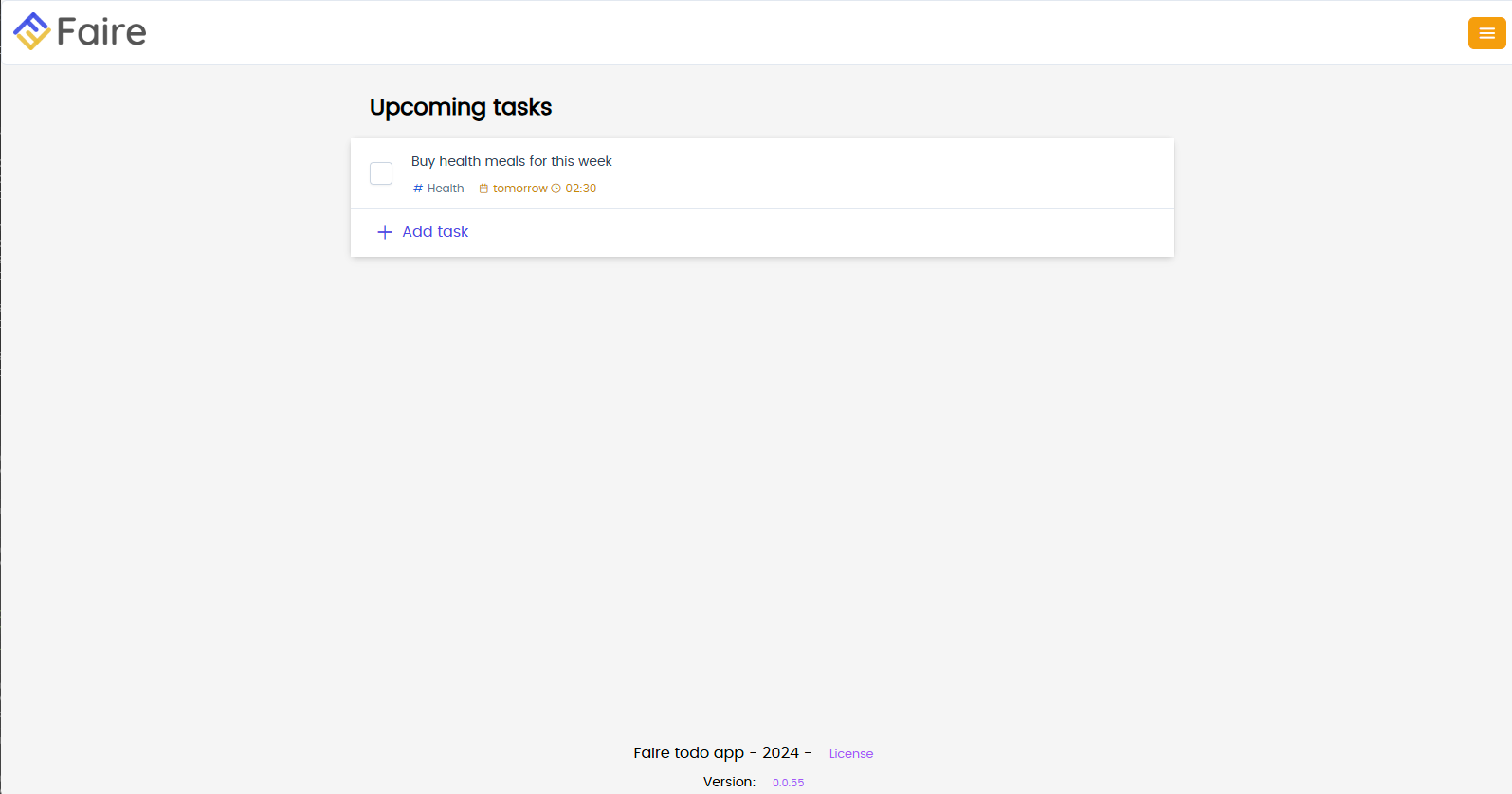 Upcoming Tasks
